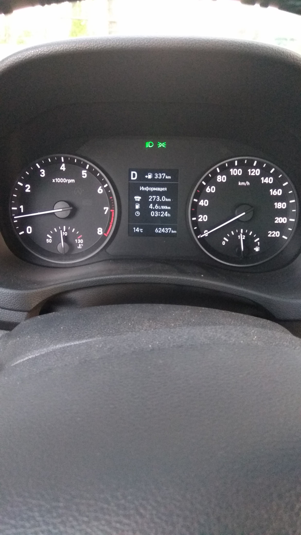 Удивительные цифры расхода — Hyundai Solaris (2G), 1,4 л, 2017 года ...