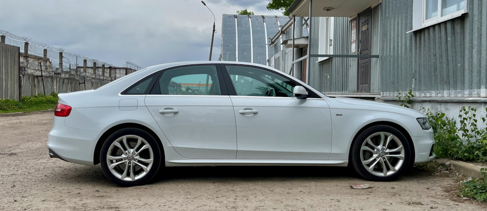 Даунсайз 19\" → 18\" — Audi A4 (B8), 2 л, 2013 года | колёсные диски | DRIVE2