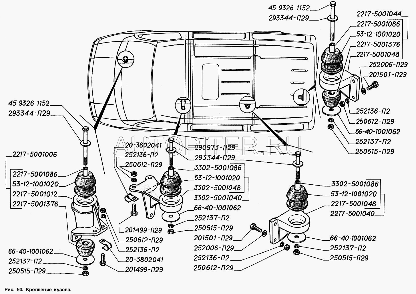 Газ 2752 карта смазки