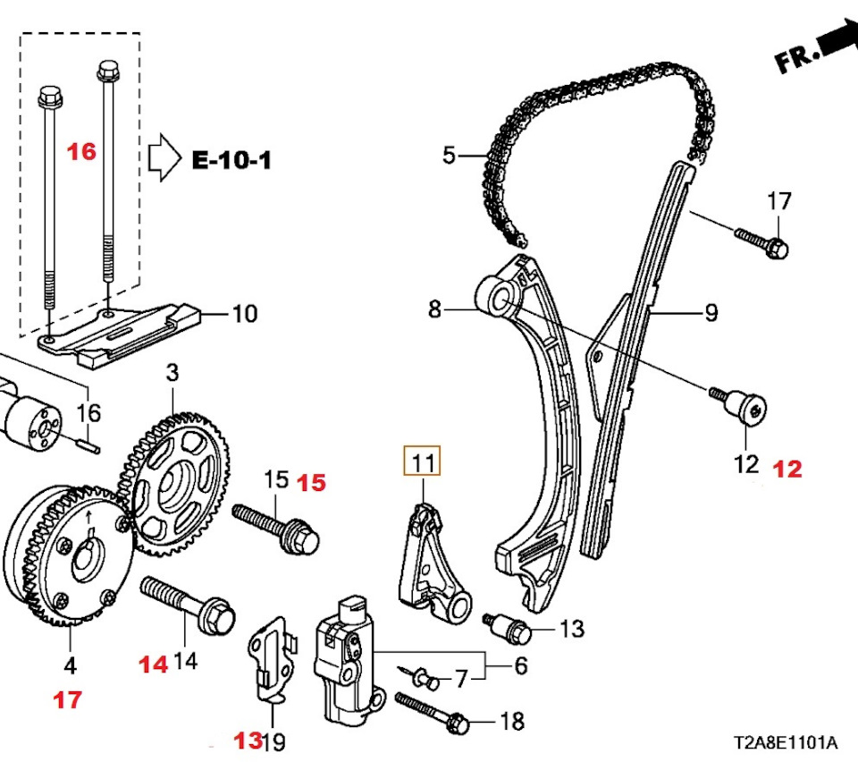 Детали для замены ГРМ на двигателях Honda серии K24W — DRIVE2