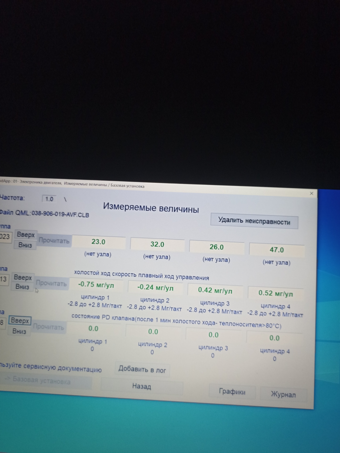 Показания насос форсунок — Volkswagen Passat B5, 1,9 л, 2004 года ...