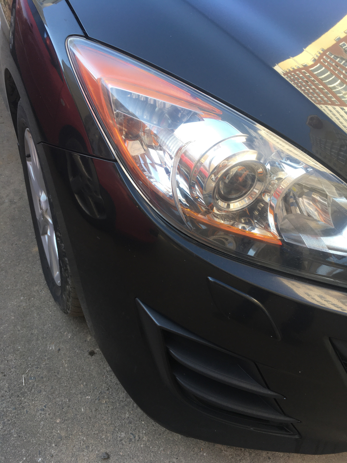 Ремонт переднего бампера Мазда 3 bl — Mazda 3 (2G) BL, 1,6 л, 2010 года ...
