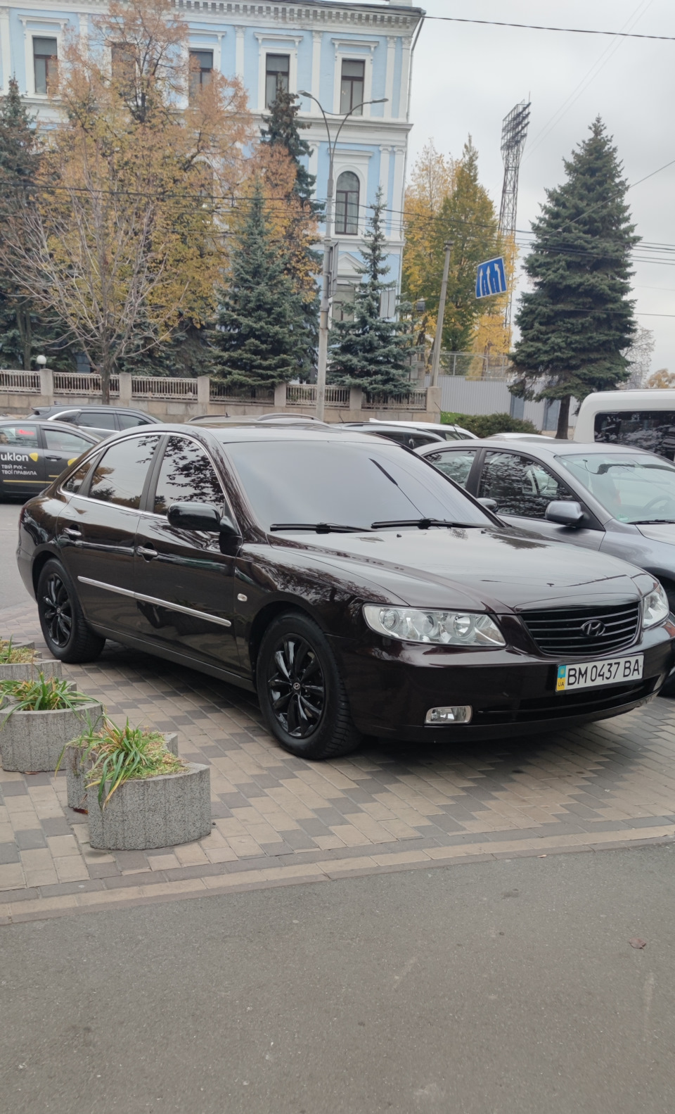 Покрасил диски в чёрный глянец. — Hyundai Grandeur (TG), 3,3 л, 2007 ...