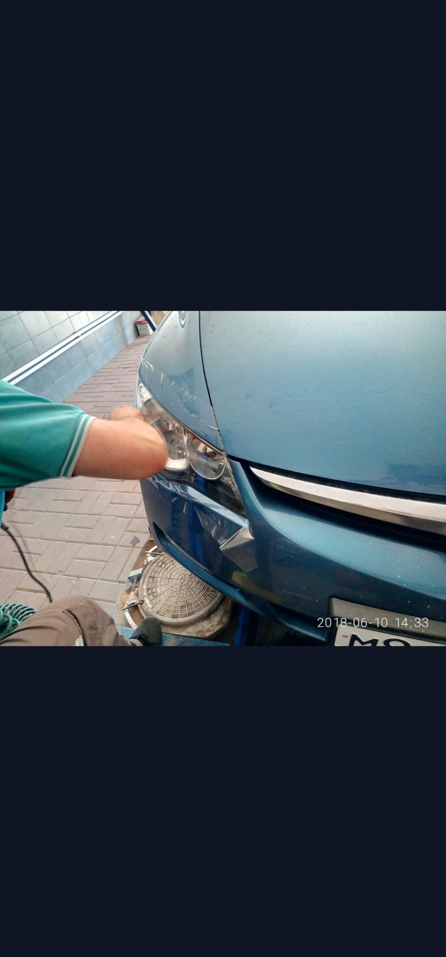 Полировка передних фар Хонда Цивик седан4д — Honda Civic 4D (8G), 1,8 л ...