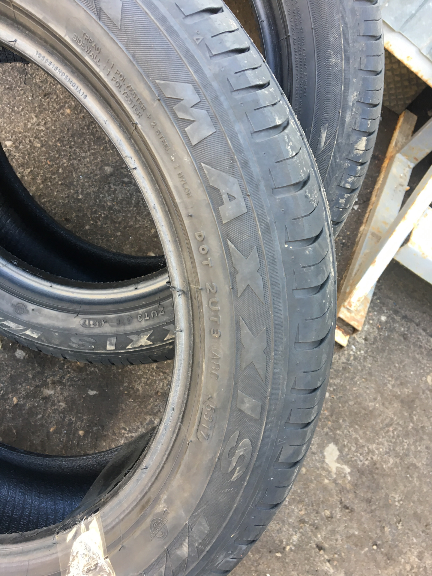 Летняя резина maxxis 195/55/16 — Mitsubishi Lancer IX, 2 л, 2007 года ...