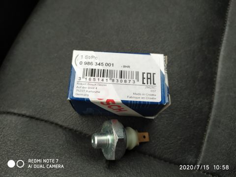 0986345001 ДАТЧИК ДАВЛЕНИЯ МАСЛА BOSCH | Запчасти на DRIVE2
