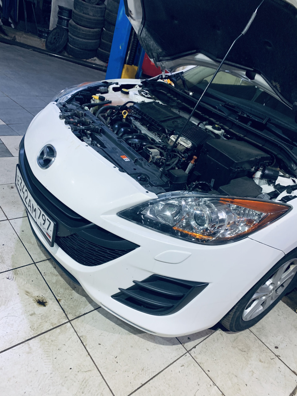 Замена антифриза, свечей, отбивка по замене масла — Mazda 3 (2G) BL, 1 ...
