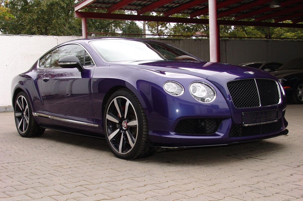 Bentley Continental фиолетовый кабриолет