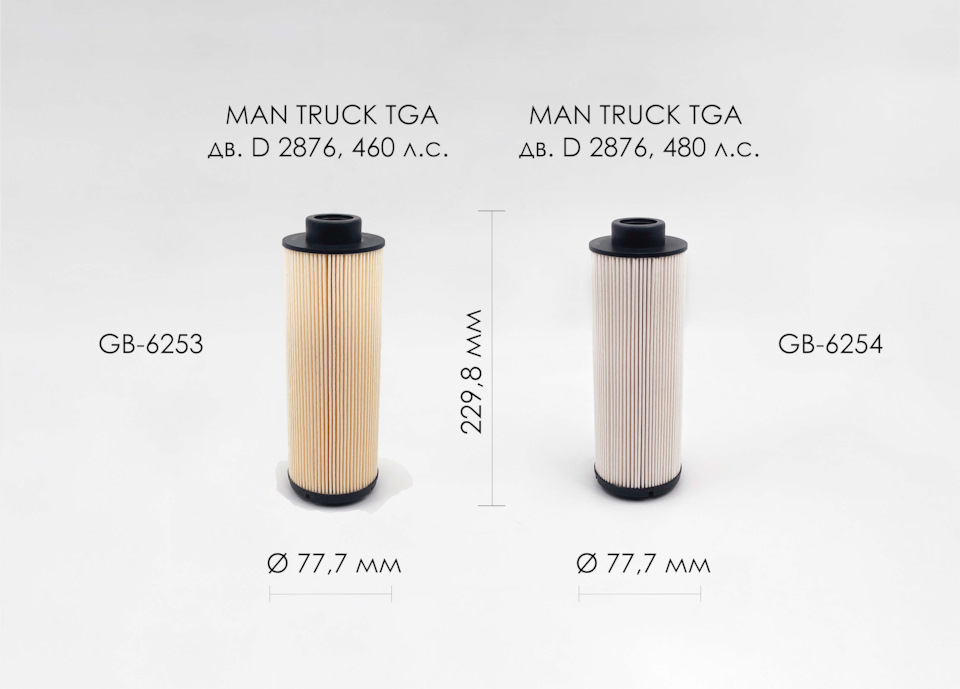 Подбор фильтра по размерам
60