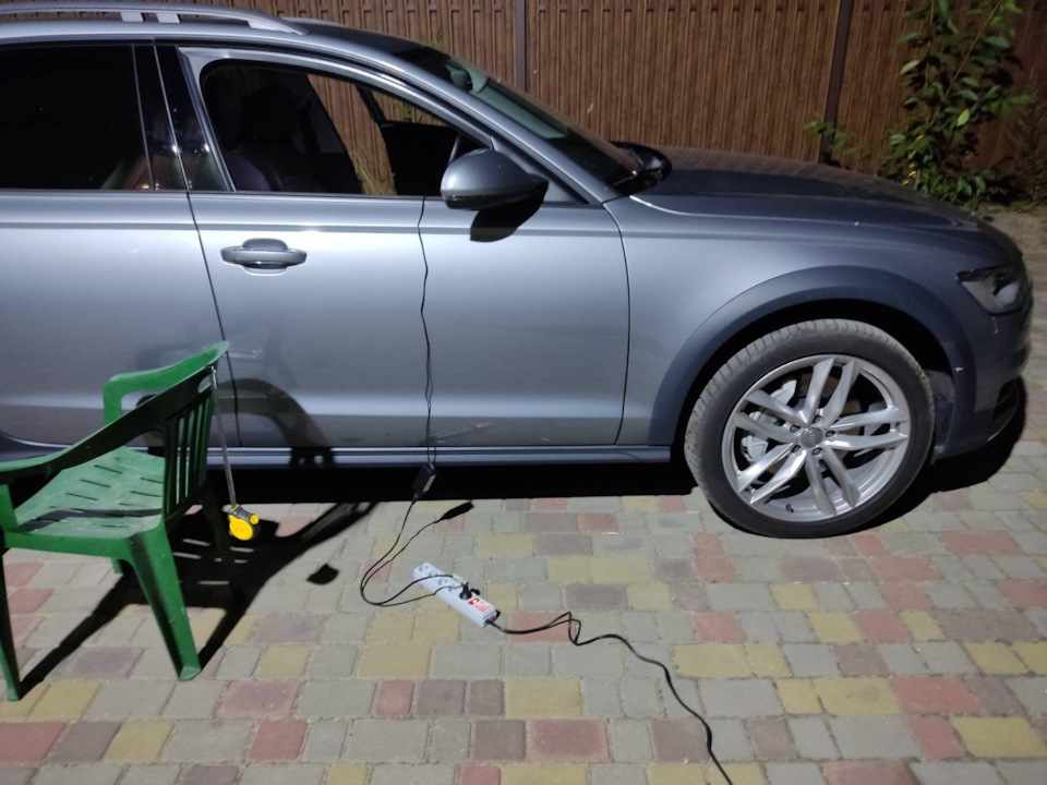 Адаптация пневмы / выставление уровня — Audi Allroad (C7), 3 л, 2018 ...