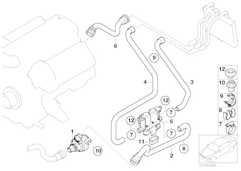 Активация map cooling bmw e53