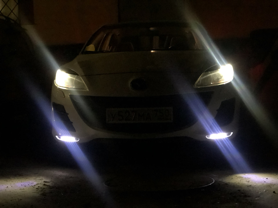 ПТФ — Mazda 3 (2G) BL, 1,6 л, 2010 года | аксессуары | DRIVE2