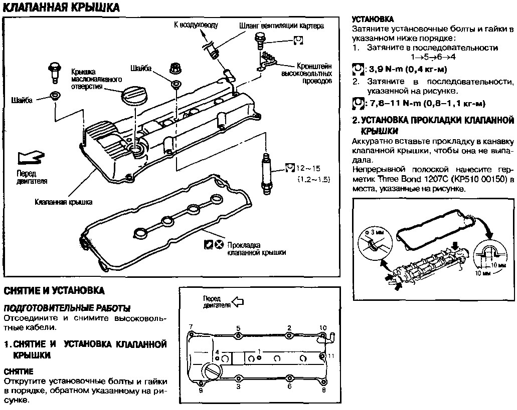 Момент затяжки клапанной. Схема клапанной крышки Лансер 9 1.6. Ниссан Марч клапанная крышка схема. Момент затяжки клапанной крышки ka24. Nissan x Trail протяжка клапанной крышки.
