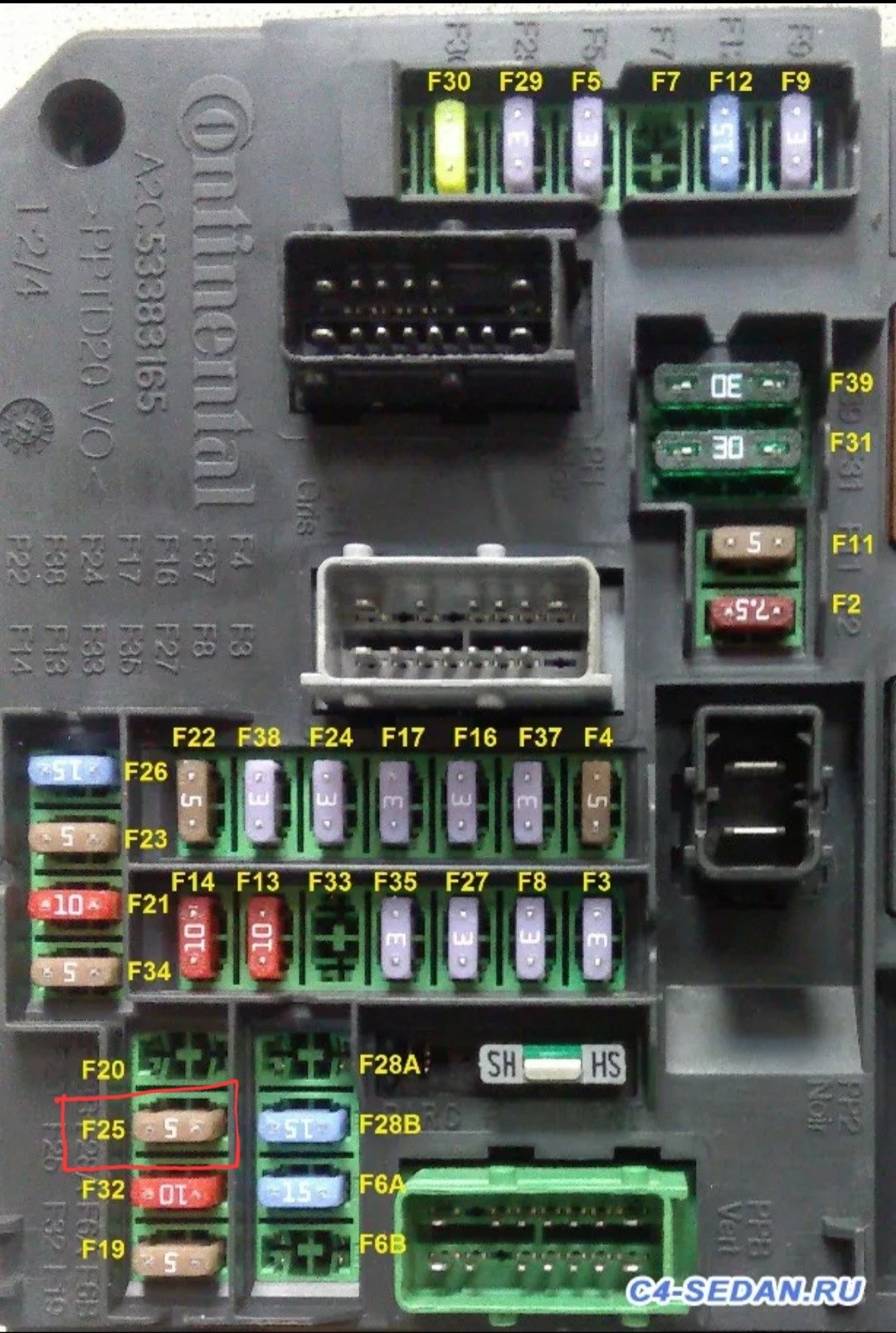 схема абс ситроен с4