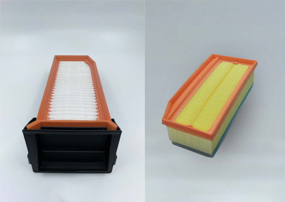 Слева на фото — оригинальный фильтр для двигателя 2,0 л.; справа — оригинал для двигателя 1,6 л. — Renault Kaptur (2016)