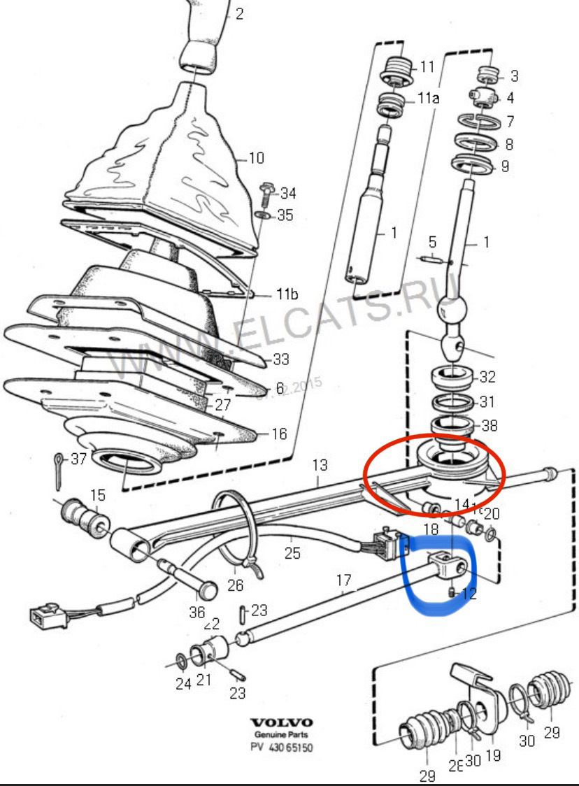 Установка короткоходной кулисы от bmw — Volvo 940, 2,3 л, 1998 года ...