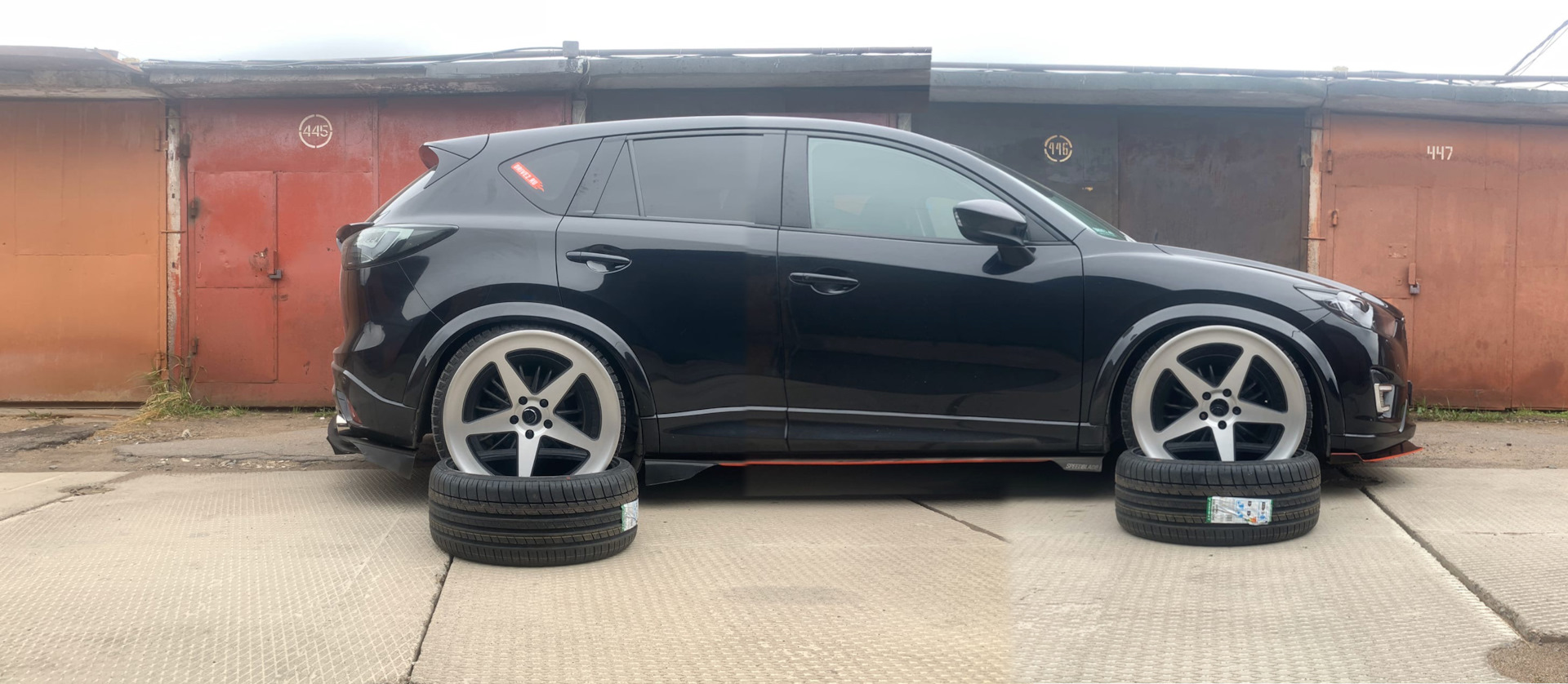 Диски Sakura Wheels приехали. Копия Vosssen Series LC R20,10.5j, 35 ET. —  Mazda CX-5 (1G), 2 л, 2012 года | колёсные диски | DRIVE2