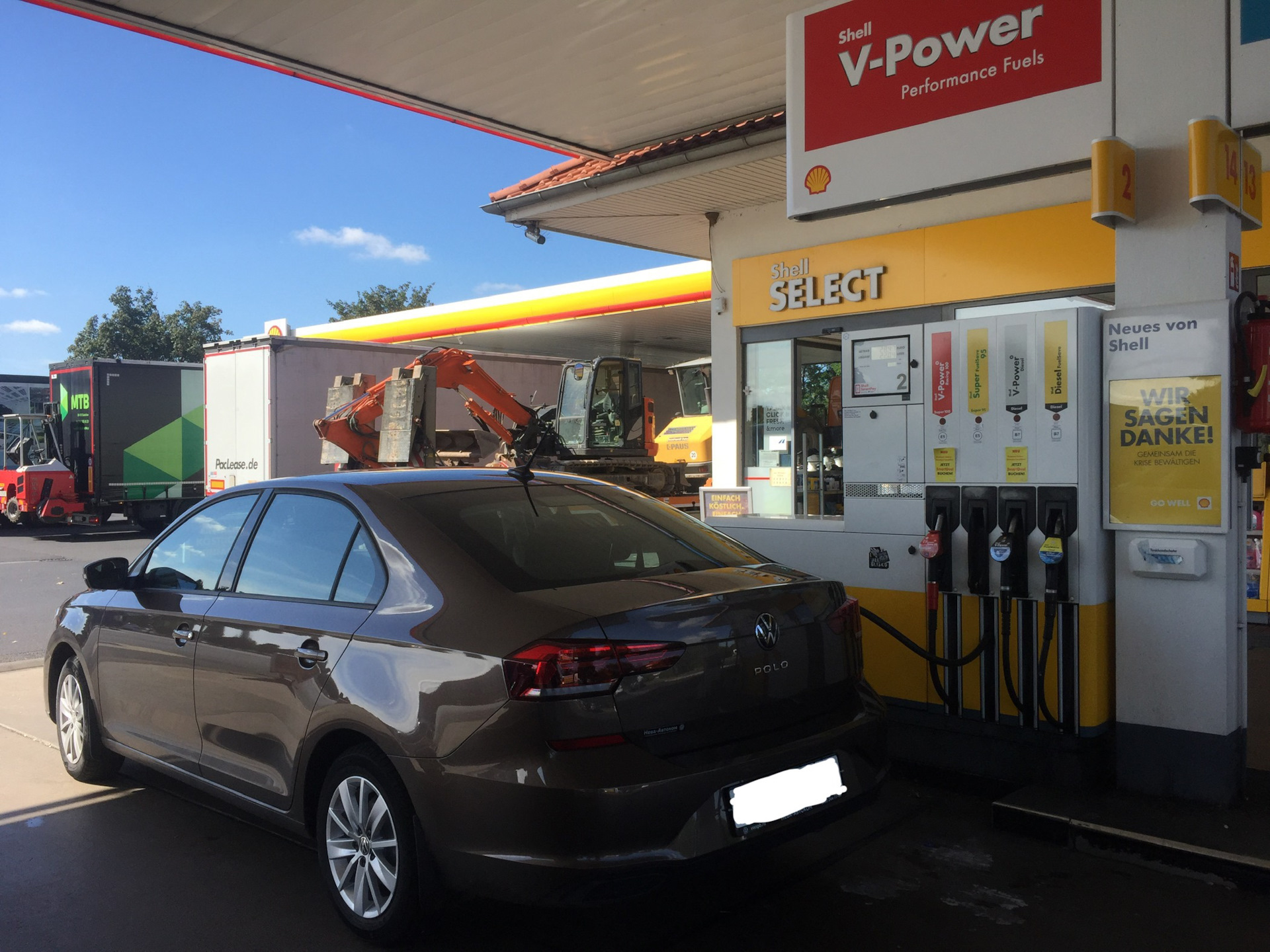 Shell V-Power Performance Fuel — Volkswagen Polo liftback, 1,6 л, 2020 года  | заправка | DRIVE2