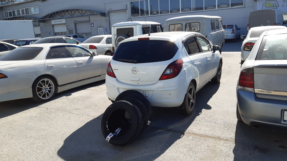 Летние колеса дубль 2 — Opel Corsa D, 1,2 л, 2011 года | шины | DRIVE2