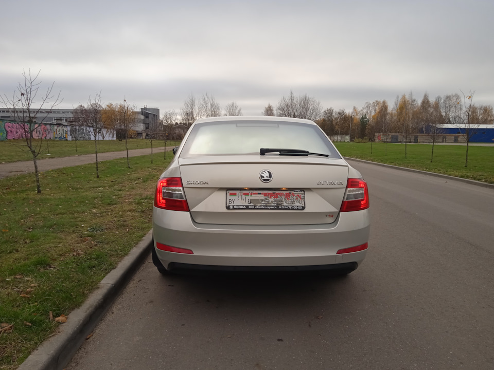 Фул лед задние фонари вместо галогеновых — Skoda Octavia A7 Mk3, 1,8 л ...