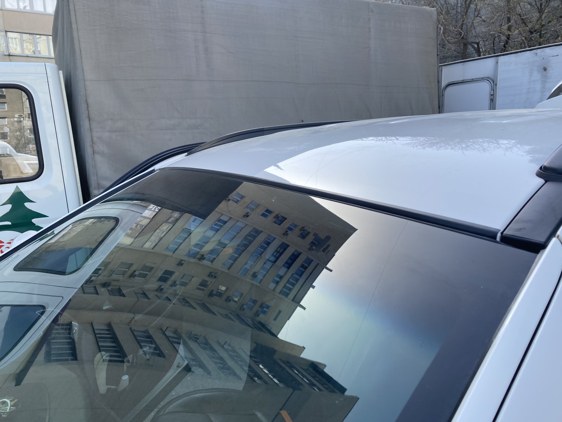 Молдинг на крышу — Hyundai Santa Fe (3G), 2,2 л, 2013 года | аксессуары ...