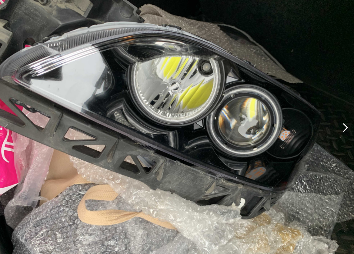 Ангельские глазки светодиодные и Bi Led Aozoom A7 биледы Мазда 3 бк ...