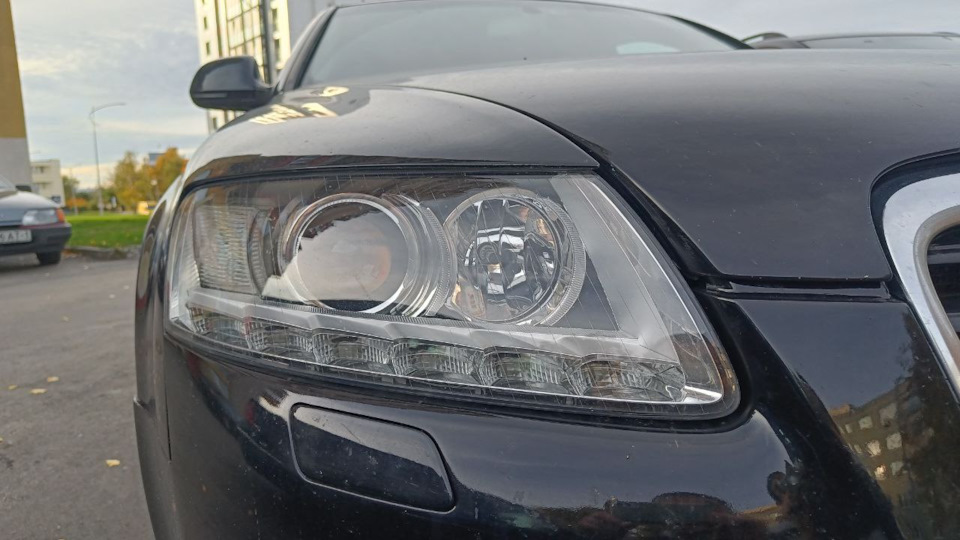 12. Установка Bi-Led IPHCAR i8 Ultimate — Audi A6 (C6), 3 л, 2009 года ...
