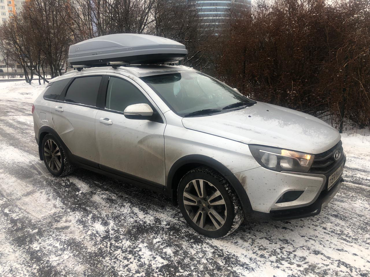 Автобокс Евродеталь Magnum 390 серый карбон — Евродеталь на DRIVE2