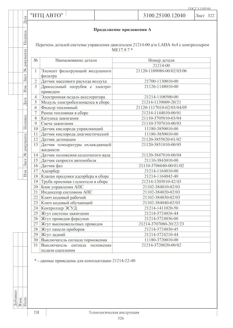 Про датчики — Lada 4x4 5D, 1,7 л, 2020 года | запчасти | DRIVE2