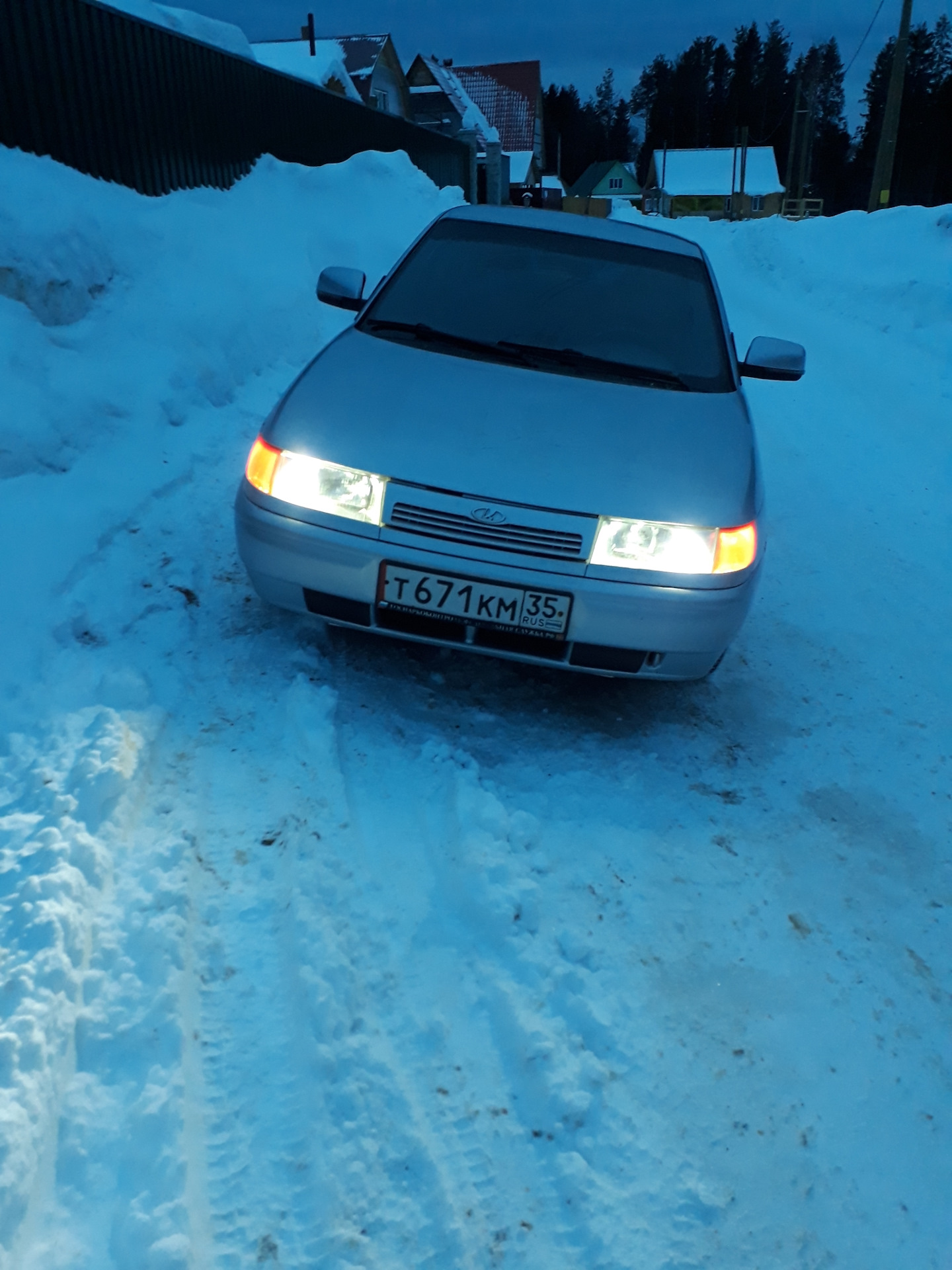 Оранжевые поворотники на фары Киржач — Lada 21124, 1,6 л, 2006 года ...