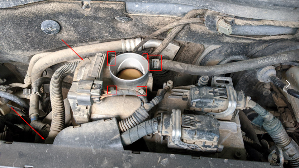 Чистка дроссельной заслонки — Opel Astra H, 1,6 л, 2005 года | своими ...