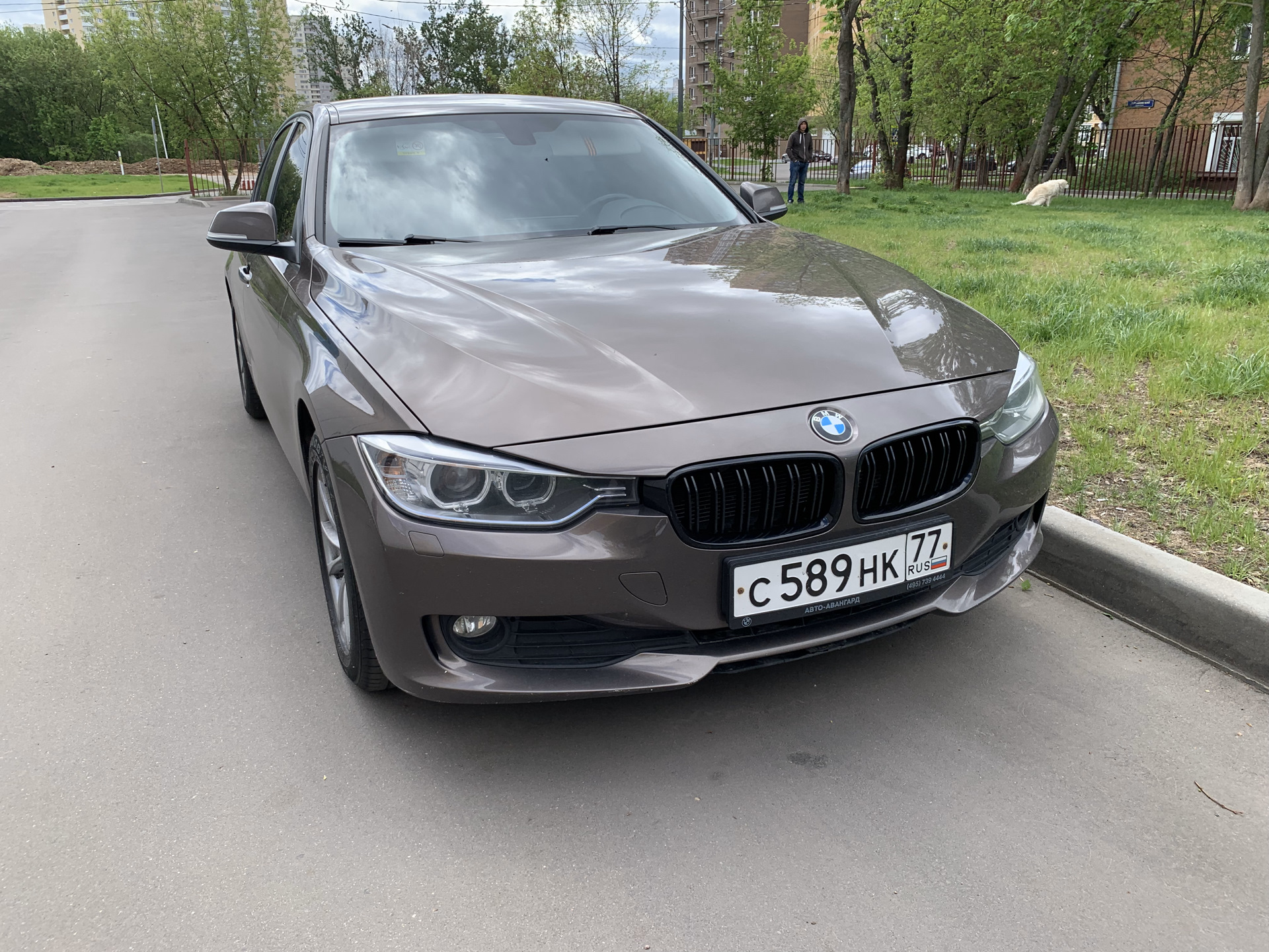 BMW 3 f30 коричневая