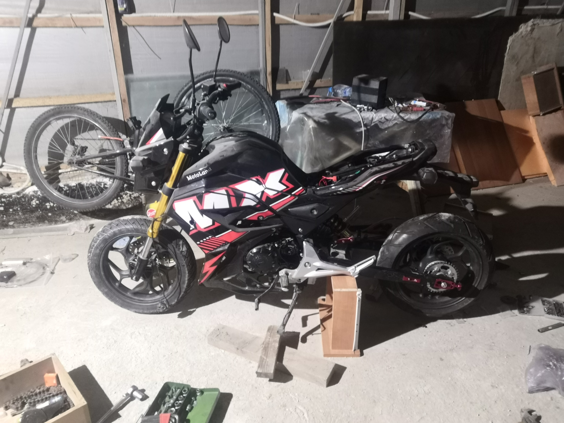 Передняя вилка Honda msx125