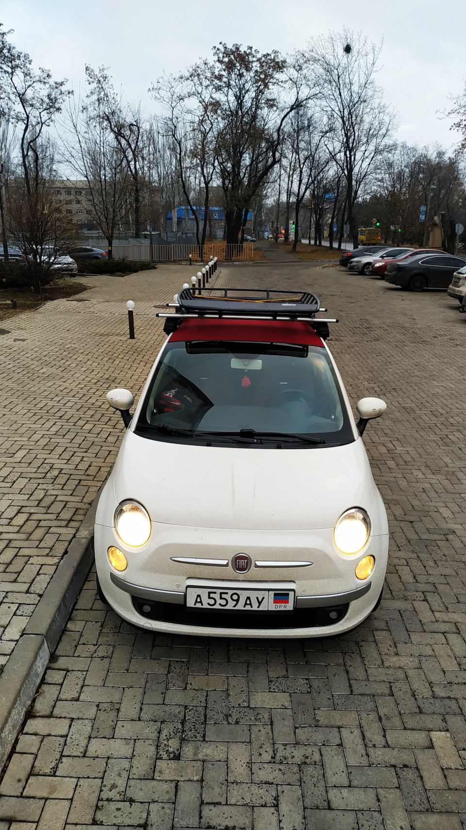 Багажник на крышу — FIAT 500C, 1,4 л, 2012 года | тюнинг | DRIVE2