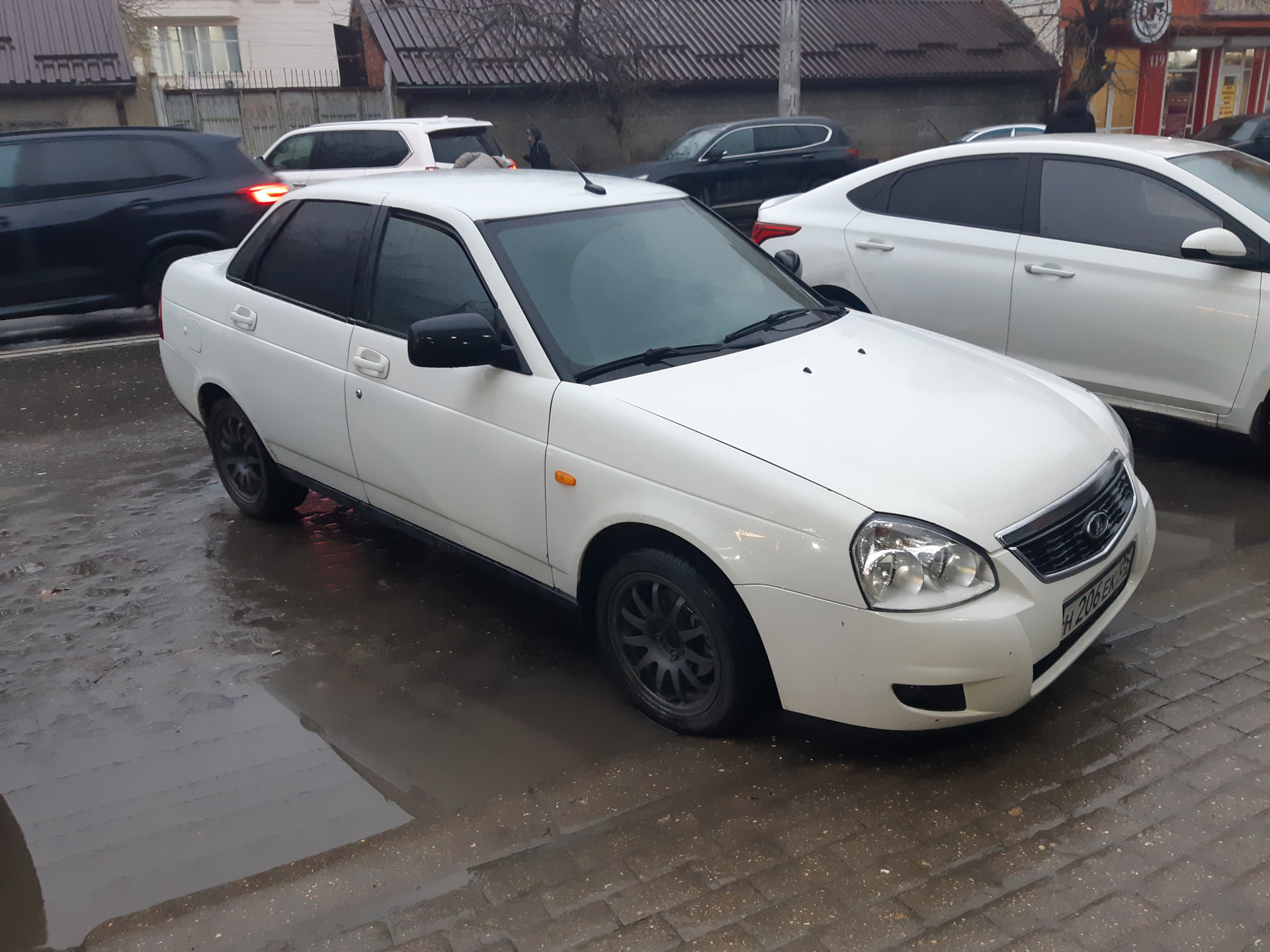 Зима Belshina r14 175/65, на штампах. — Lada Приора седан, 1,6 л, 2012 ...