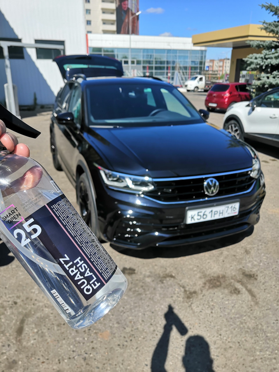 Самомойка и тест кварцевого покрытия от Smart Open — Volkswagen Tiguan  (2G), 1,4 л, 2021 года | мойка | DRIVE2