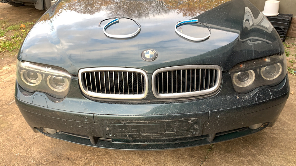 BMW e65 доп ходовые огни и бегающий поворотник — BMW 7 series (E65/E66 ...