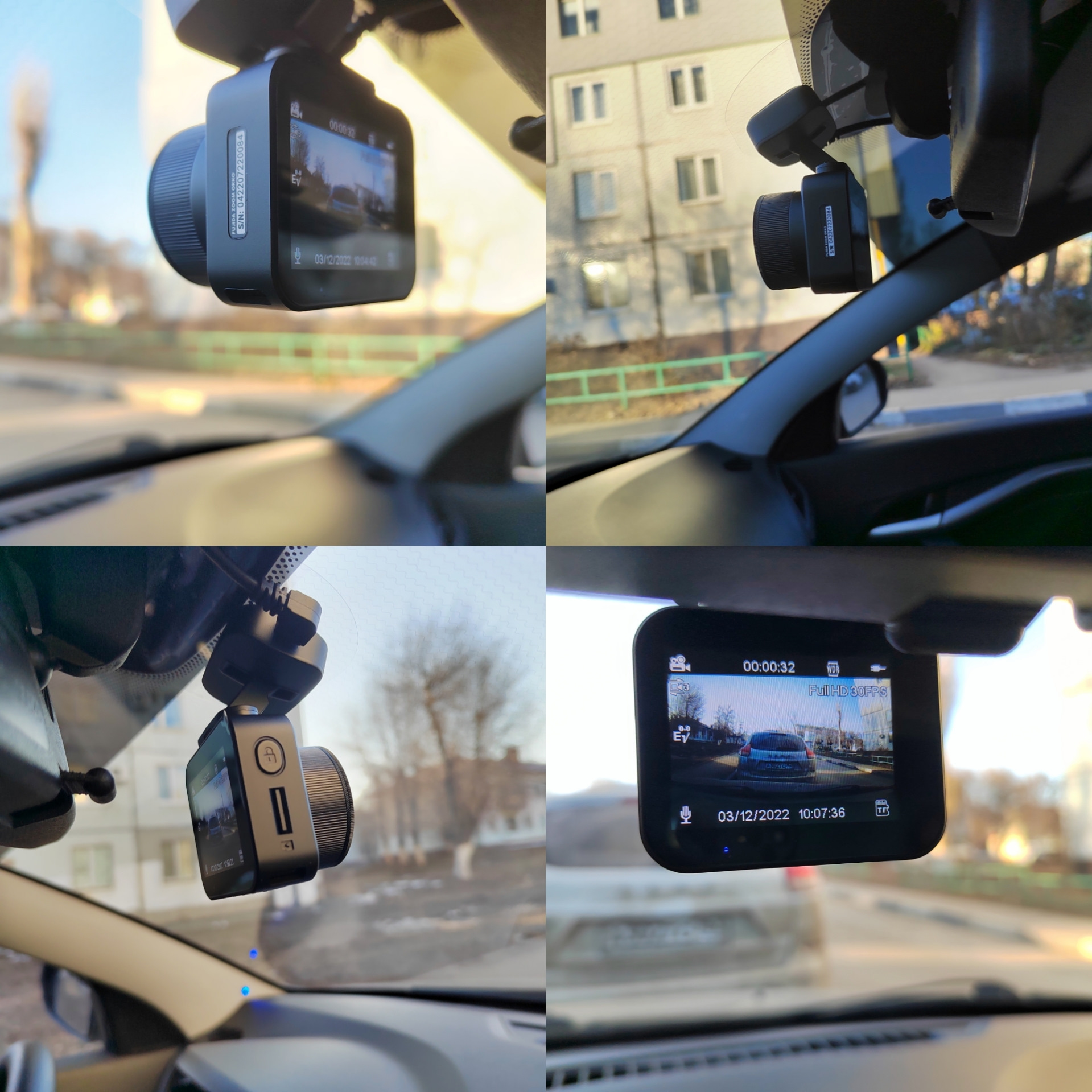 Fujida zoom mirror видеорегистратор full hd с двумя камерами и функцией парковки