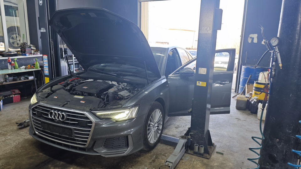 Странный металлический звук на скорости — Audi A6 (C8), 2 л, 2020