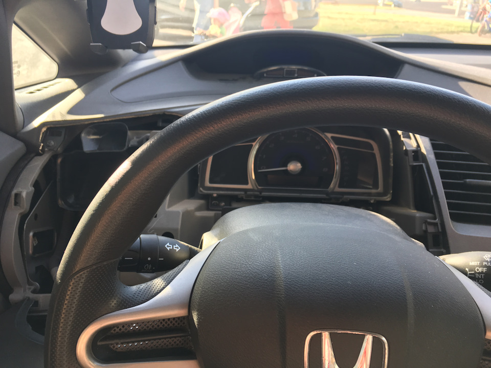 Разбор приборной панели с целью достать парктроник — Honda Civic 4D (8G ...