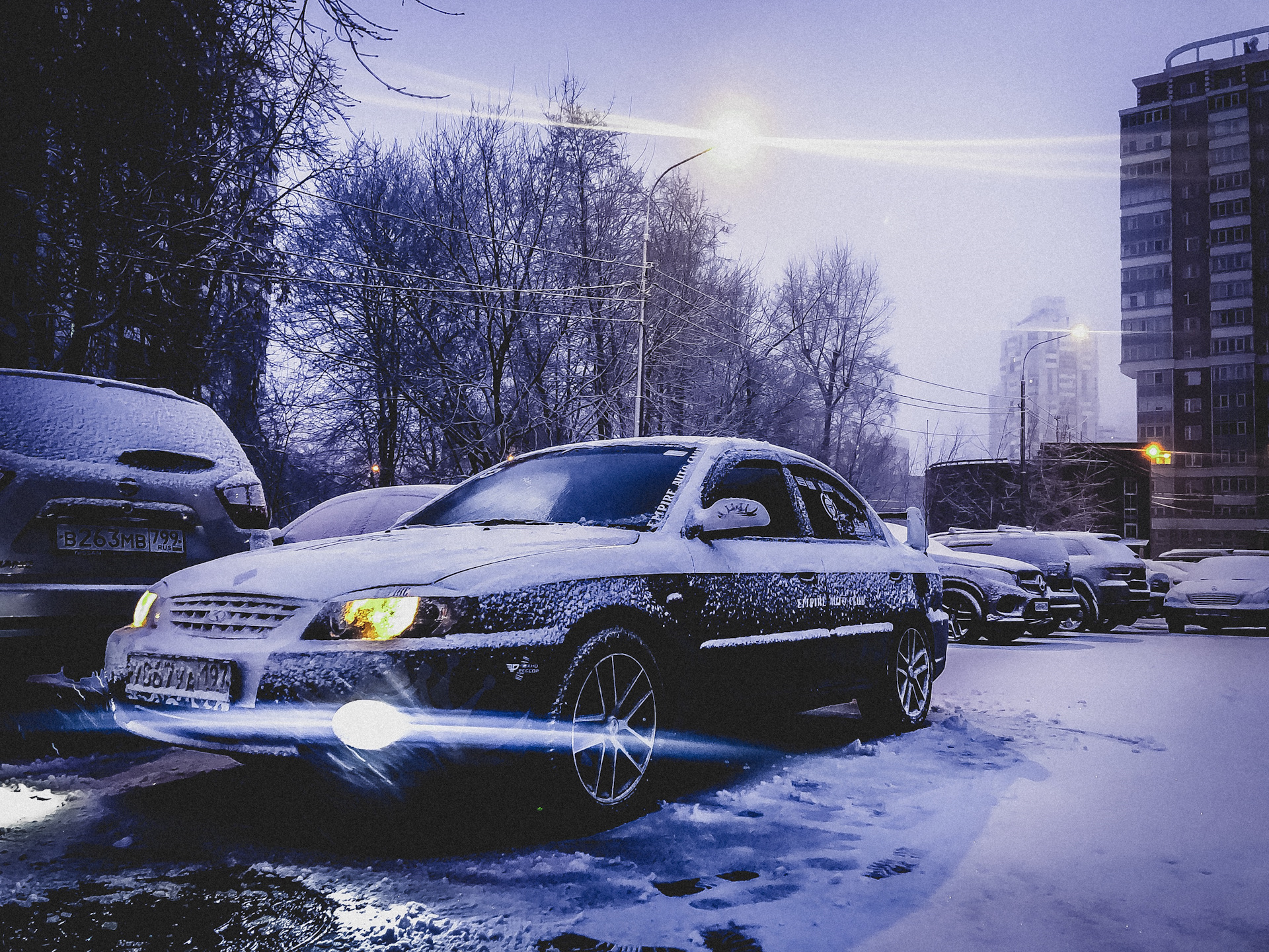 Зимний фотосет и очередной расчет расхода топлива — KIA Spectra, 1,6 л ...