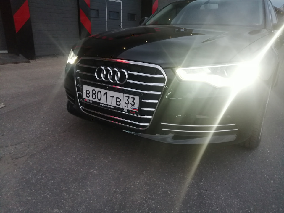 Номерные рамки — Audi A6 (C7), 2 л, 2014 года | тюнинг | DRIVE2