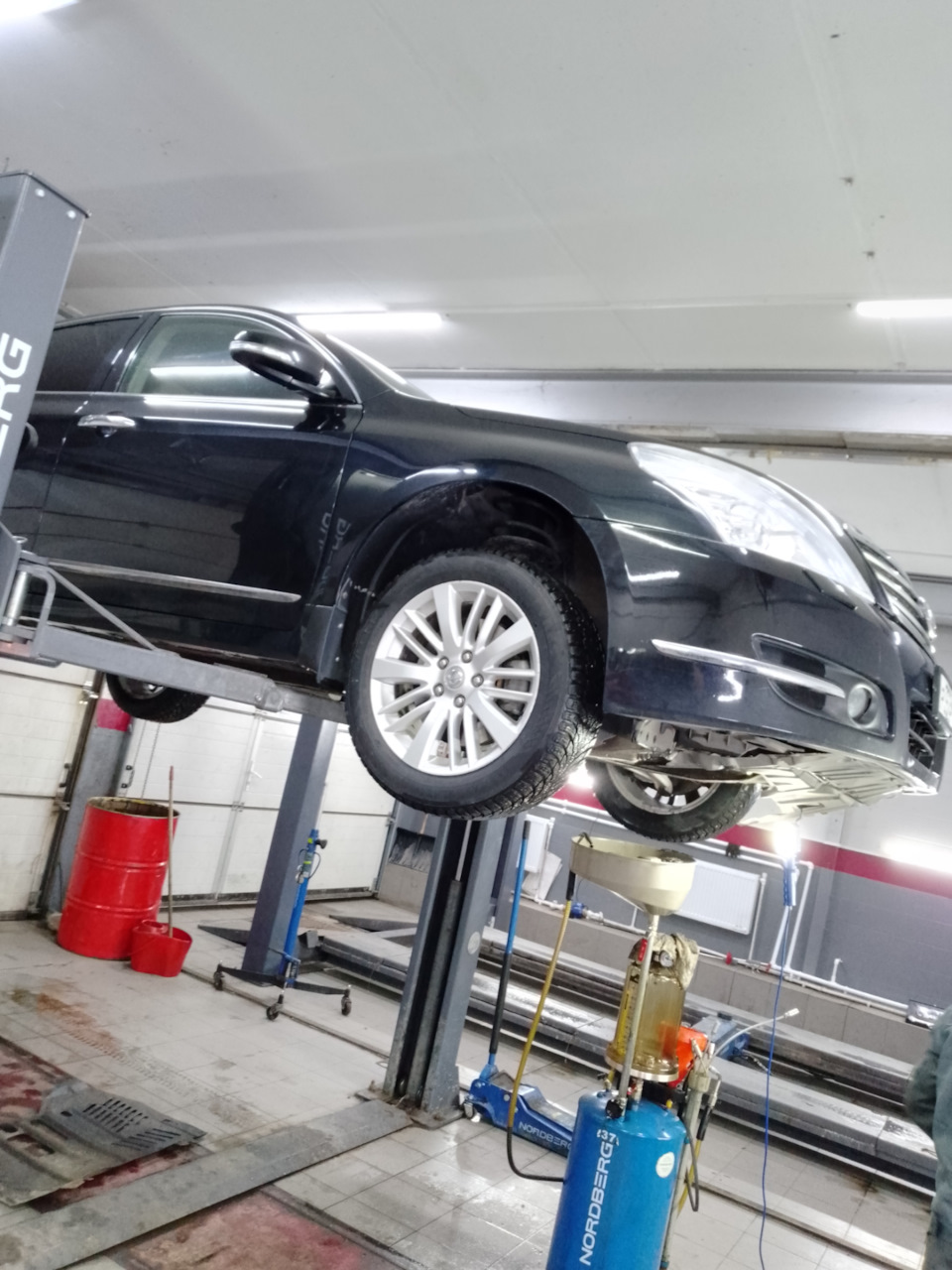 Замена масла в вариаторе. — Nissan Teana (J32), 2,5 л, 2012 года ...