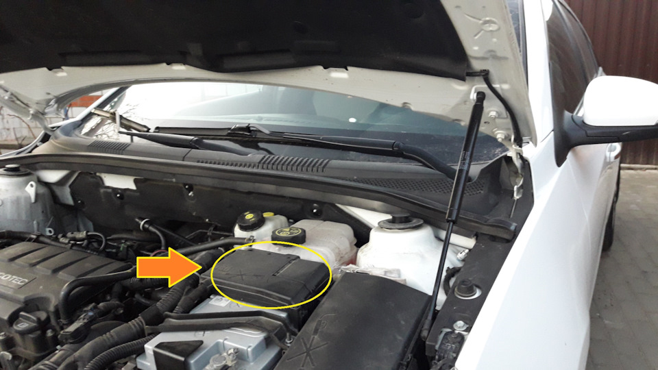 Замена крышки блока силовых предохранителей шевроле круз 1.4 Турбо ...