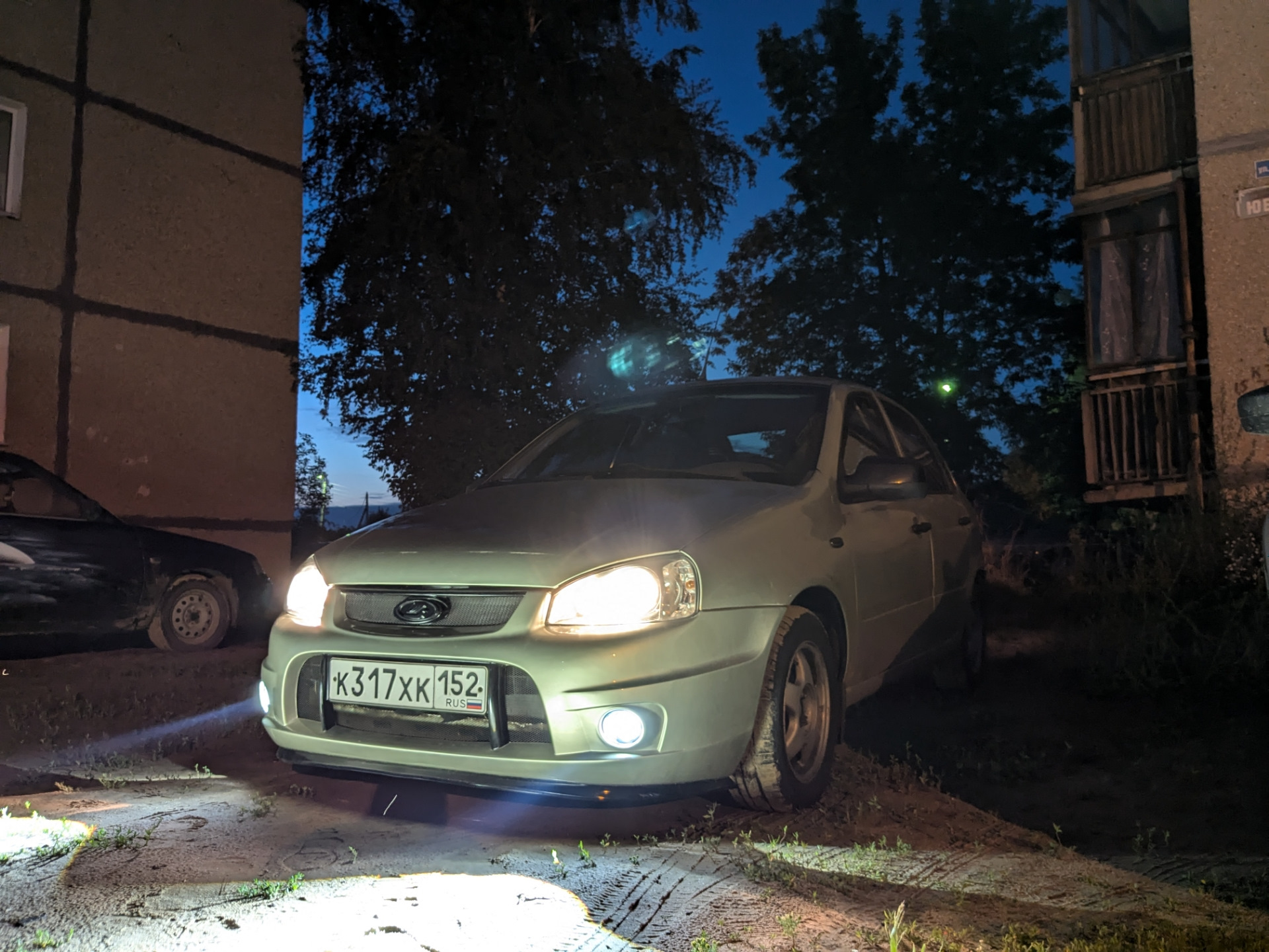 ПТФ в бампер калина 1 спорт — Lada Калина седан, 1,6 л, 2007 года ...