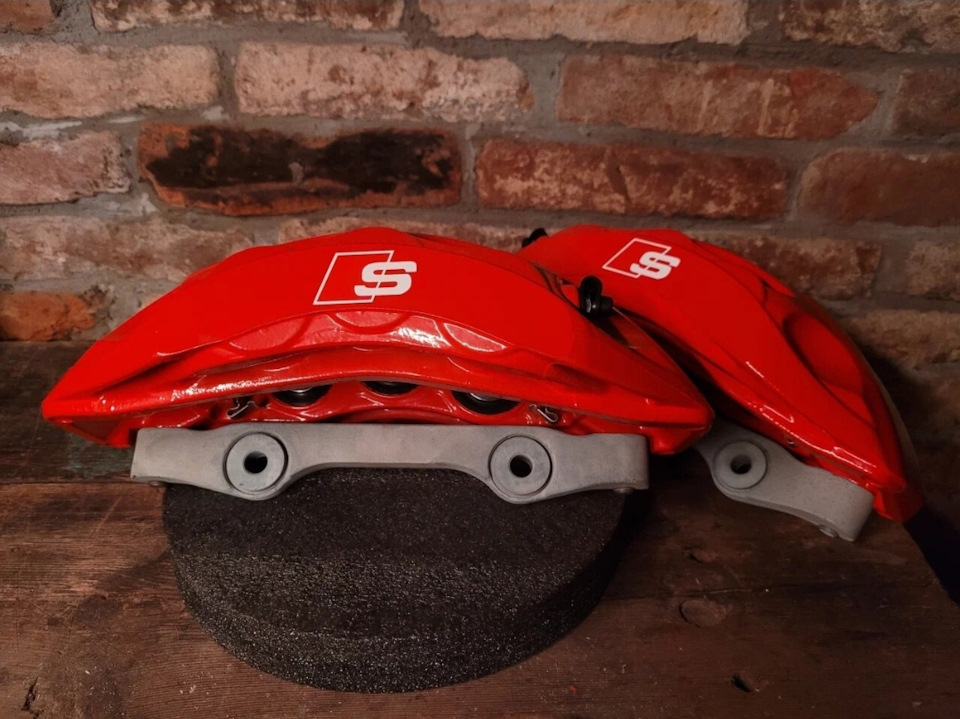 Akebono 6pot 350 мм на Audi A4 (B9) — DRIVE2