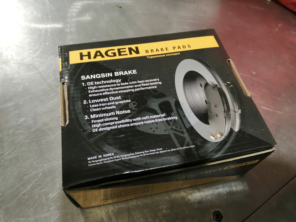 Обзор тормозных колодок SANGSIN серии HAGEN (Корея) — DRIVE2