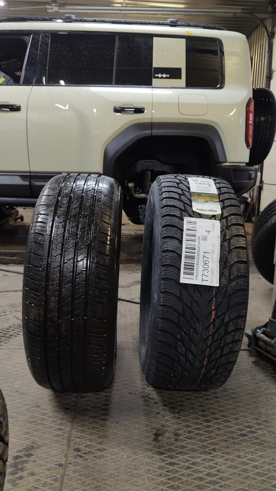 размер неродной, чуть шире — BYD FangChengBao Leopard 5