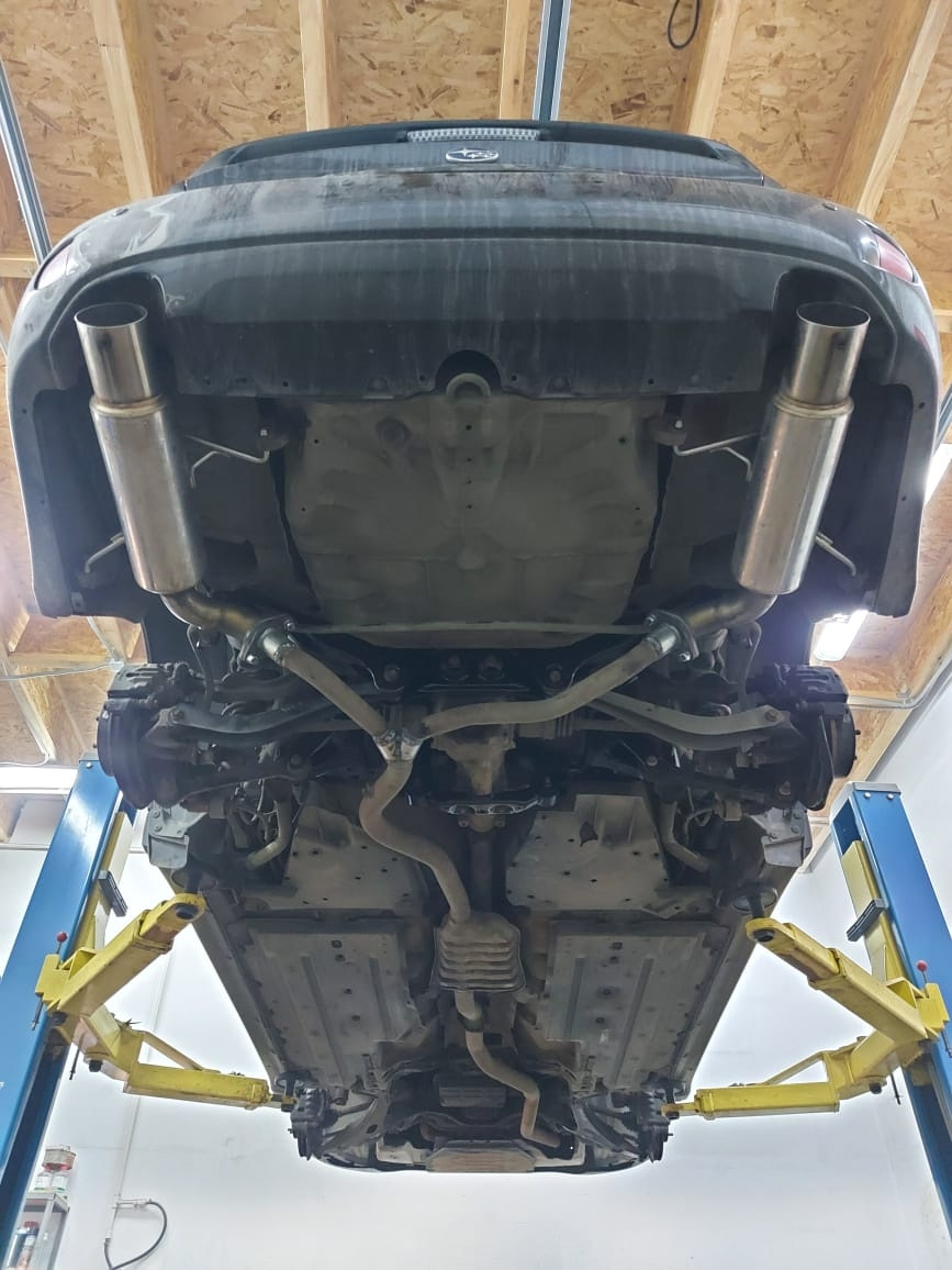 Замена резонатора на стронгер, пламегаситель — Subaru Legacy (BL/BP), 2 ...