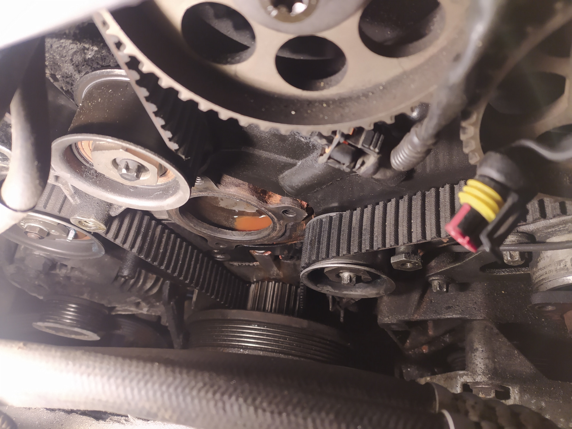 опель вектра б замена помпы